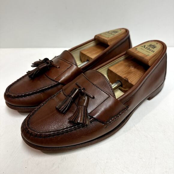 VERY GOOD Rancourt & Co. x Cole Haan Pinch Tassel Loafer Made in USA 11 Narrow C - Picture 1 of 12
